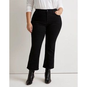 Madewell Curvy Kick Out Crop Jean Women’s Plus 16W Black Rinse Wash